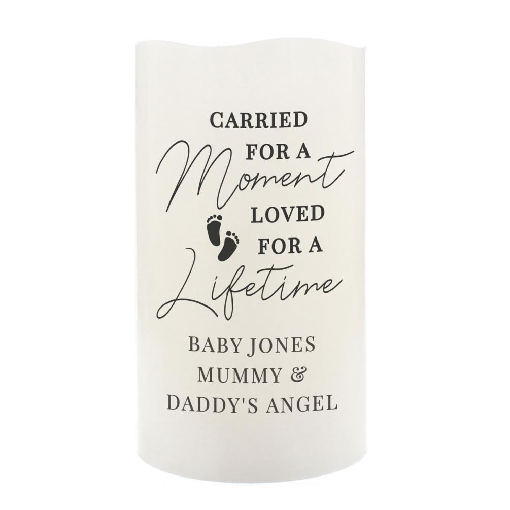 Personalised Carried For A Moment LED Candle £13.49